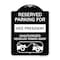 Signmission Reserved Parking for Vice President Unauthorized Vehicles Towed Away Alum, 24" x 18", BW-1824-23071 A-DES-BW-1824-23071 - alternate 1